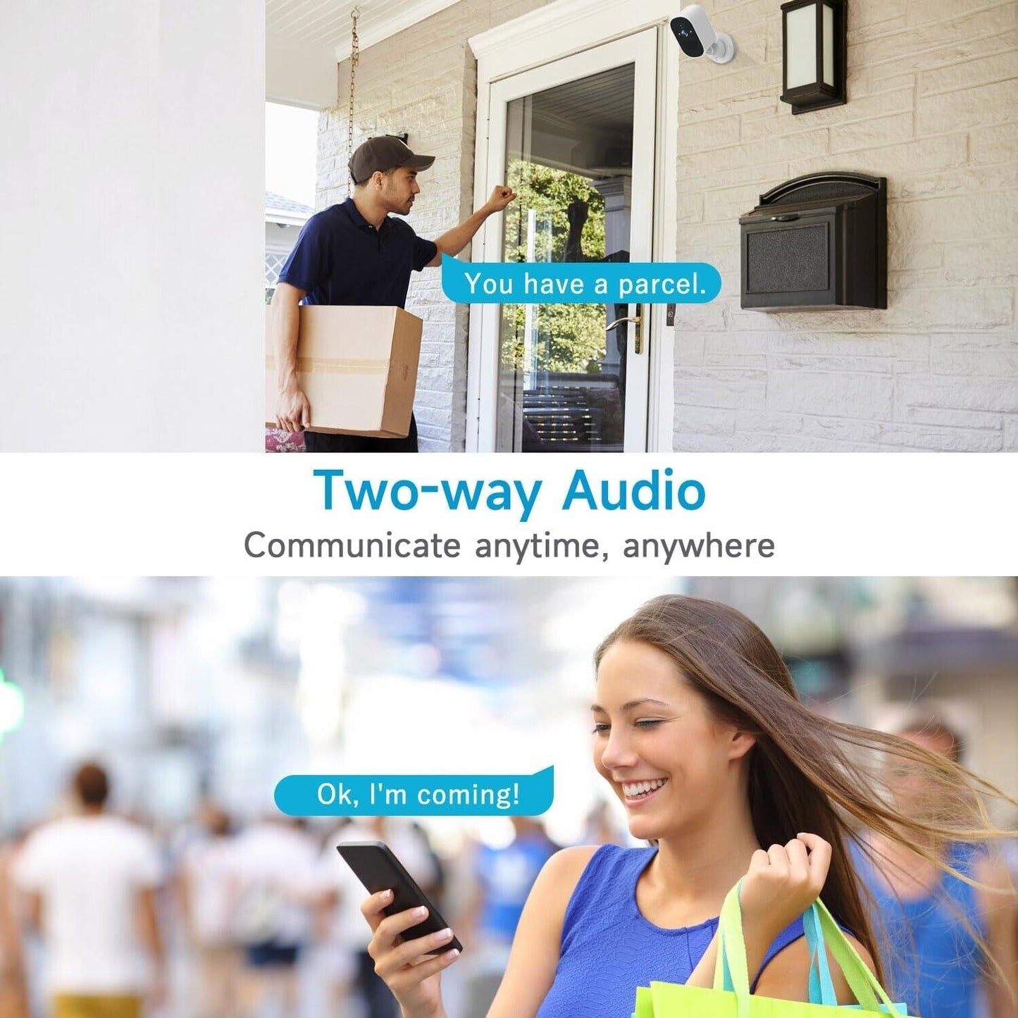 4MP Wireless Battery Security Camera Outdoor Wifi Smart Home Security IP Camera